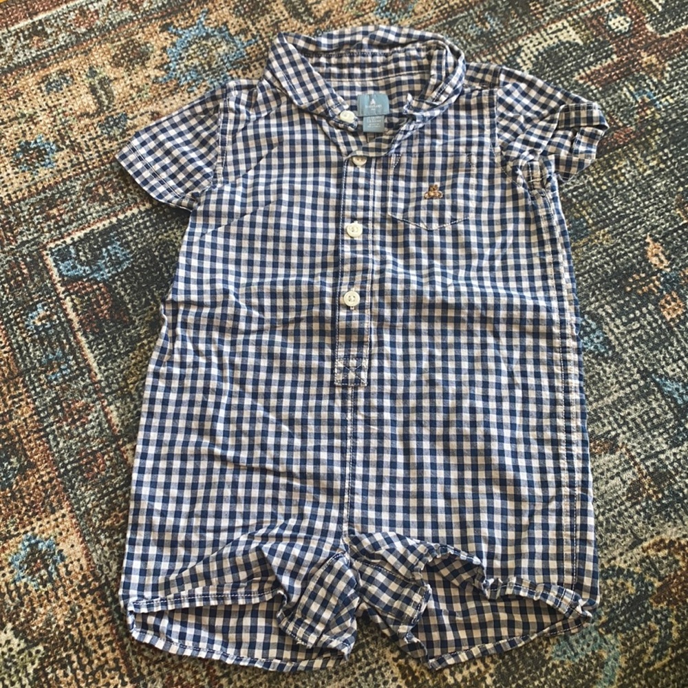 Baby Gap gingham one piece 12-18 mo